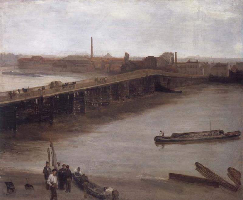 James Mcneill Whistler Brown and Silver Old Battersea Bridge France oil painting art